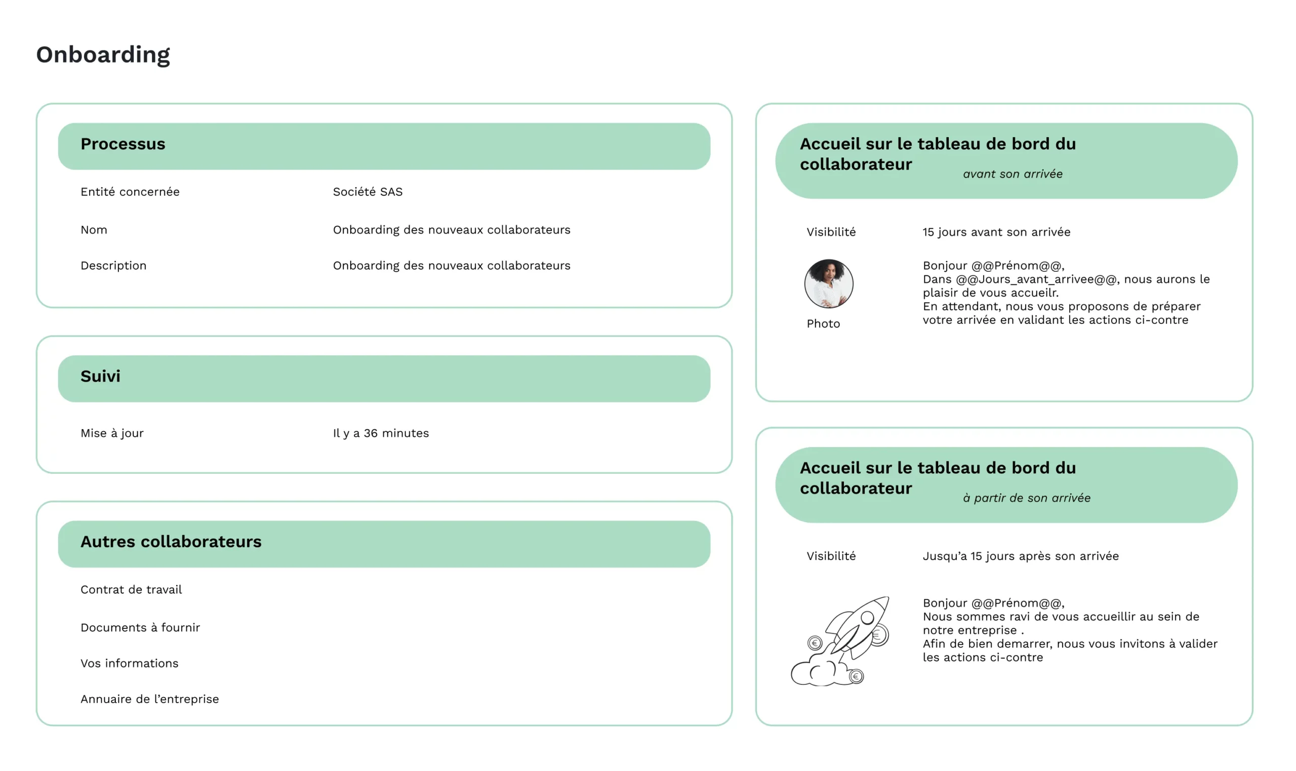 Onboarding logiciel de gestion RH